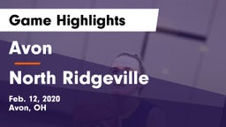 Avon  vs North Ridgeville  Game Highlights - Feb. 12, 2020