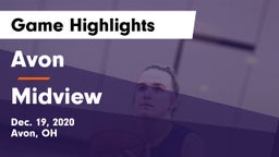 Avon  vs Midview  Game Highlights - Dec. 19, 2020