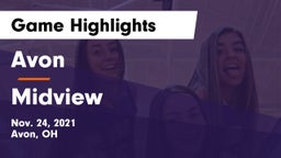 Avon  vs Midview  Game Highlights - Nov. 24, 2021