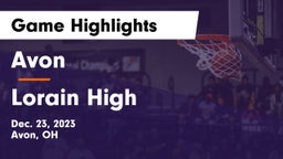 Avon  vs Lorain High Game Highlights - Dec. 23, 2023