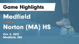 Medfield  vs Norton (MA) HS Game Highlights - Oct. 5, 2023