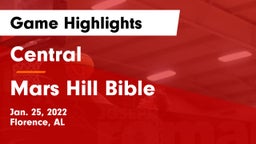 Central  vs Mars Hill Bible  Game Highlights - Jan. 25, 2022