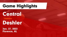 Central  vs Deshler  Game Highlights - Jan. 27, 2022