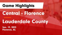 Central  - Florence vs Lauderdale County  Game Highlights - Jan. 19, 2023