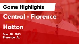 Central  - Florence vs Hatton  Game Highlights - Jan. 28, 2023