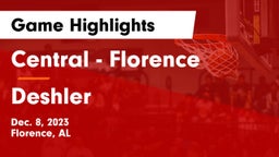 Central  - Florence vs Deshler  Game Highlights - Dec. 8, 2023