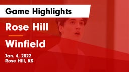 Rose Hill  vs Winfield  Game Highlights - Jan. 4, 2022