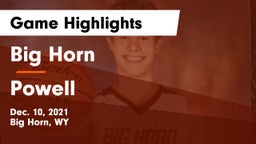 Big Horn  vs Powell  Game Highlights - Dec. 10, 2021