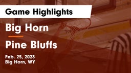 Big Horn  vs Pine Bluffs Game Highlights - Feb. 25, 2023