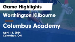 Worthington Kilbourne  vs Columbus Academy  Game Highlights - April 11, 2024