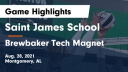 Saint James School vs Brewbaker Tech Magnet  Game Highlights - Aug. 28, 2021