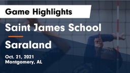 Saint James School vs Saraland  Game Highlights - Oct. 21, 2021