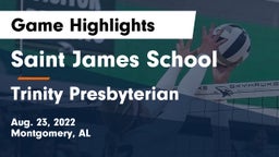 Saint James School vs Trinity Presbyterian  Game Highlights - Aug. 23, 2022