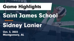 Saint James School vs Sidney Lanier  Game Highlights - Oct. 3, 2022