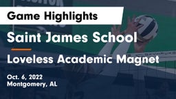 Saint James School vs Loveless Academic Magnet  Game Highlights - Oct. 6, 2022