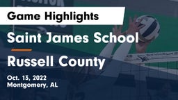 Saint James School vs Russell County  Game Highlights - Oct. 13, 2022