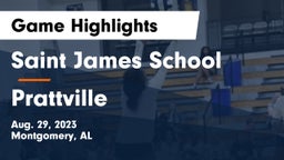 Saint James School vs Prattville  Game Highlights - Aug. 29, 2023