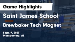 Saint James School vs Brewbaker Tech Magnet  Game Highlights - Sept. 9, 2023