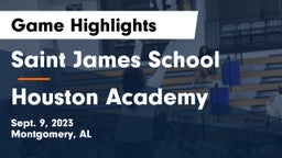 Saint James School vs Houston Academy  Game Highlights - Sept. 9, 2023