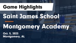 Saint James School vs Montgomery Academy  Game Highlights - Oct. 5, 2023