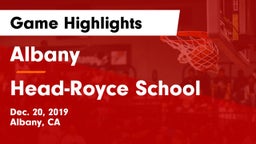 Albany  vs Head-Royce School Game Highlights - Dec. 20, 2019