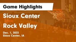 Sioux Center  vs Rock Valley  Game Highlights - Dec. 1, 2023