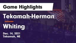 Tekamah-Herman  vs Whiting Game Highlights - Dec. 14, 2021