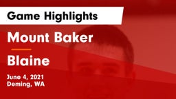 Mount Baker  vs Blaine  Game Highlights - June 4, 2021