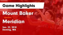 Mount Baker  vs Meridian  Game Highlights - Jan. 22, 2018