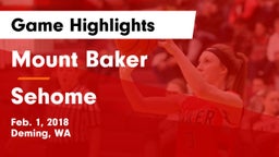 Mount Baker  vs Sehome  Game Highlights - Feb. 1, 2018