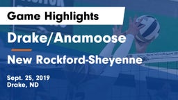 Drake/Anamoose  vs New Rockford-Sheyenne  Game Highlights - Sept. 25, 2019