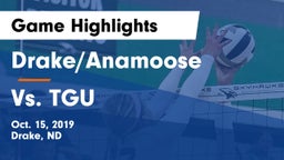 Drake/Anamoose  vs Vs. TGU Game Highlights - Oct. 15, 2019