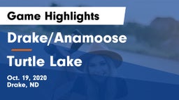 Drake/Anamoose  vs Turtle Lake  Game Highlights - Oct. 19, 2020