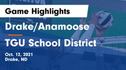 Drake/Anamoose  vs TGU School District Game Highlights - Oct. 12, 2021