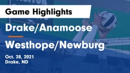 Drake/Anamoose  vs Westhope/Newburg  Game Highlights - Oct. 28, 2021