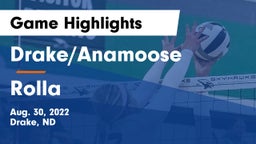 Drake/Anamoose  vs Rolla  Game Highlights - Aug. 30, 2022