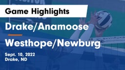Drake/Anamoose  vs Westhope/Newburg  Game Highlights - Sept. 10, 2022