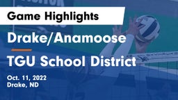 Drake/Anamoose  vs TGU School District Game Highlights - Oct. 11, 2022