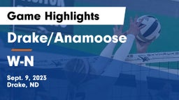 Drake/Anamoose  vs W-N Game Highlights - Sept. 9, 2023