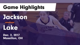 Jackson  vs Lake Game Highlights - Dec. 2, 2017