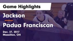 Jackson  vs Padua Franciscan  Game Highlights - Dec. 27, 2017
