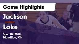 Jackson  vs Lake Game Highlights - Jan. 10, 2018