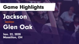 Jackson  vs Glen Oak  Game Highlights - Jan. 22, 2020