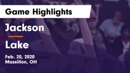 Jackson  vs Lake  Game Highlights - Feb. 20, 2020