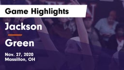 Jackson  vs Green Game Highlights - Nov. 27, 2020