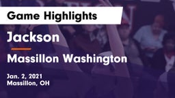 Jackson  vs Massillon Washington  Game Highlights - Jan. 2, 2021