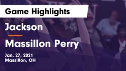 Jackson  vs Massillon Perry  Game Highlights - Jan. 27, 2021