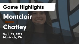 Montclair  vs Chaffey  Game Highlights - Sept. 22, 2022