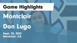 Montclair  vs Don Lugo  Game Highlights - Sept. 28, 2023