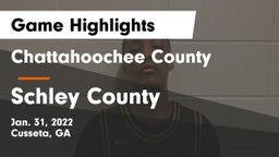 Chattahoochee County  vs Schley County  Game Highlights - Jan. 31, 2022